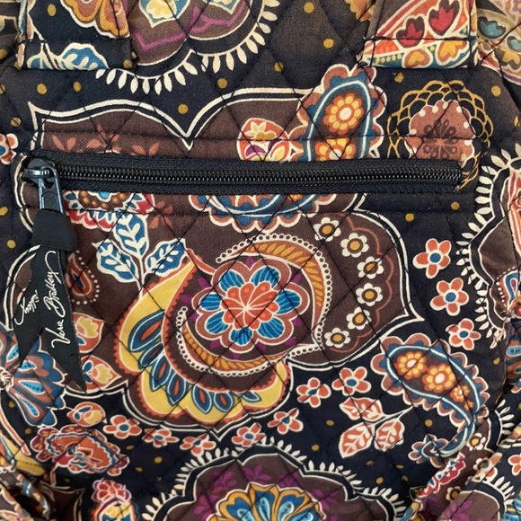 Vera Bradley backpack brown floral paisley travel school travel bag main image 6